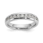 Exclusive 14K White Gold 11-Stone Diamond Channel Set Band - 3/8 Carat Luxury-1