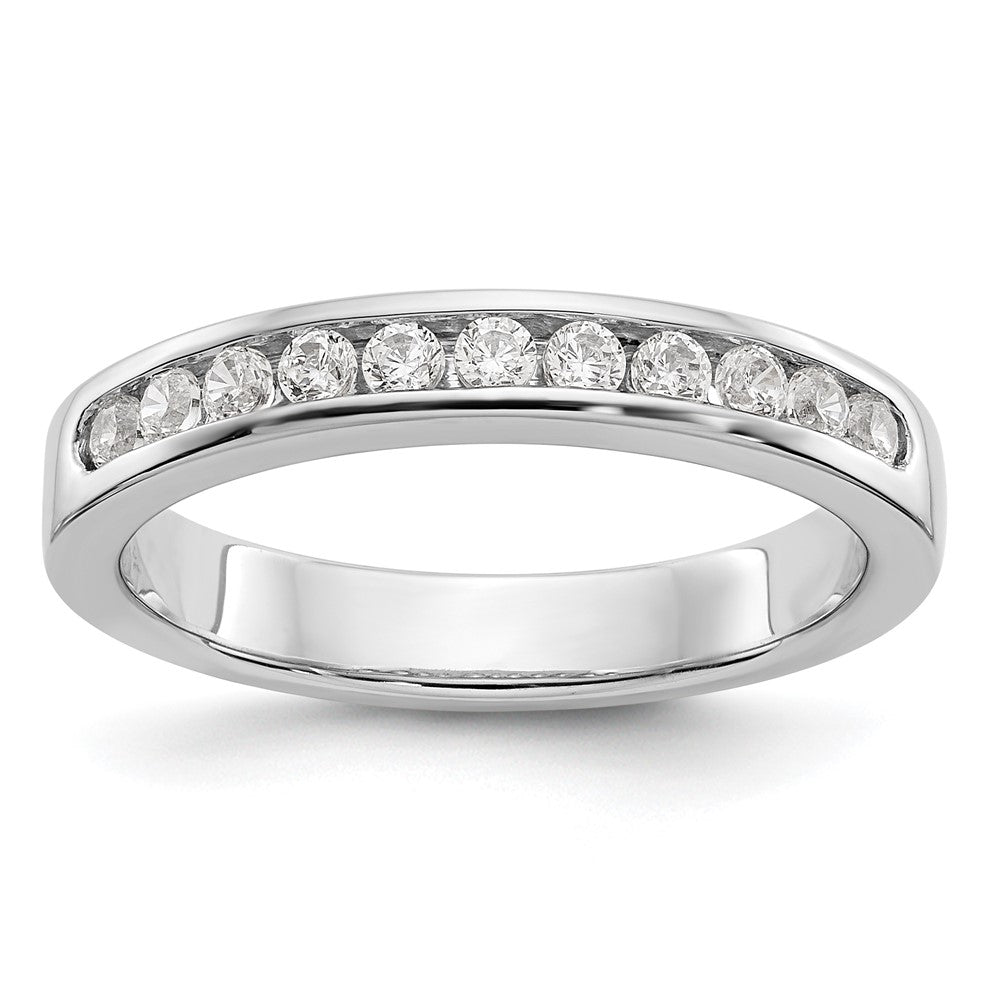 Exclusive Platinum Channel Band Mounting for 11 Stones | Stylish 2.9mm Design