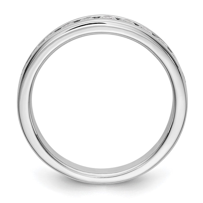 Buy Exclusive Platinum Channel Band Mounting for 11 x 2.3mm Stones-2
