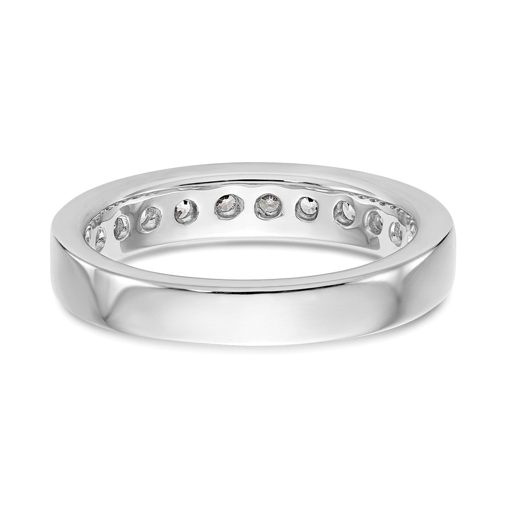 Exclusive Platinum Channel Band Mounting for 11 Stones - Stylish 1.6mm Gems