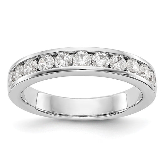 Order Stylish Platinum 11-Stone 3/4 Carat Round Diamond Channel Set Band