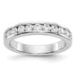 Buy Stylish Platinum 11-Stone Round Diamond Channel Band - 1/5 Carat Weight-1