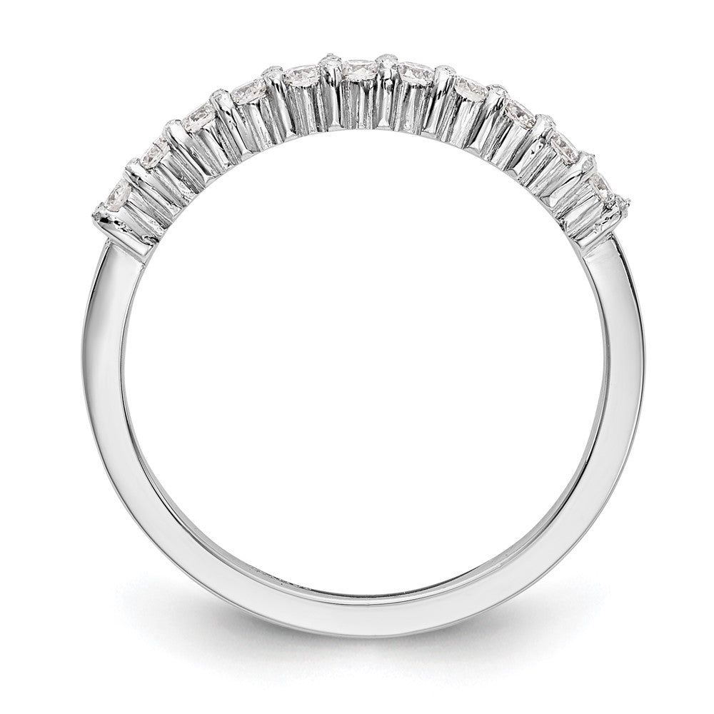 Exclusive 11-Stone Round Diamond Wedding Band - 1/5 Ct, Platinum Luxury