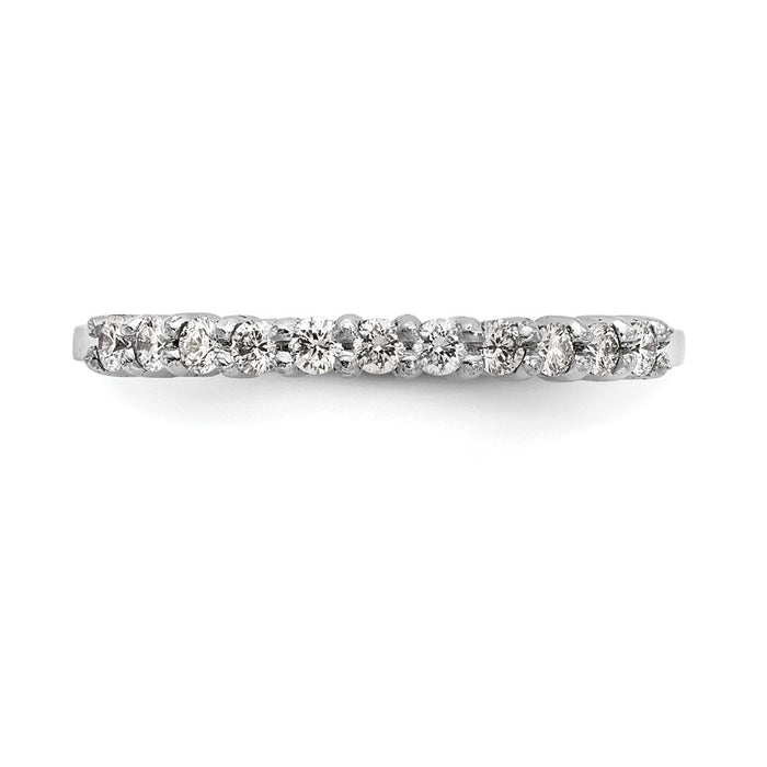 High-Quality 11-Stone Platinum Wedding Band Setting for 1.6mm Stones-4