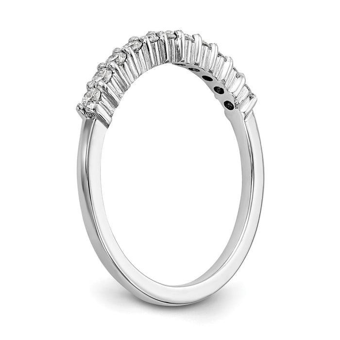 High-Quality 11-Stone Platinum Wedding Band Setting for 1.6mm Stones-6