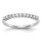 Exclusive 11-Stone Round Diamond Wedding Band - 1/5 Ct, Platinum Luxury-1