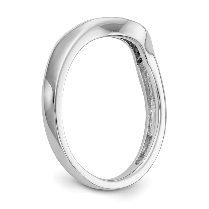 Buy Stylish 14K White Gold Pave Wedding Band Setting for 1-1.4mm Stones-7
