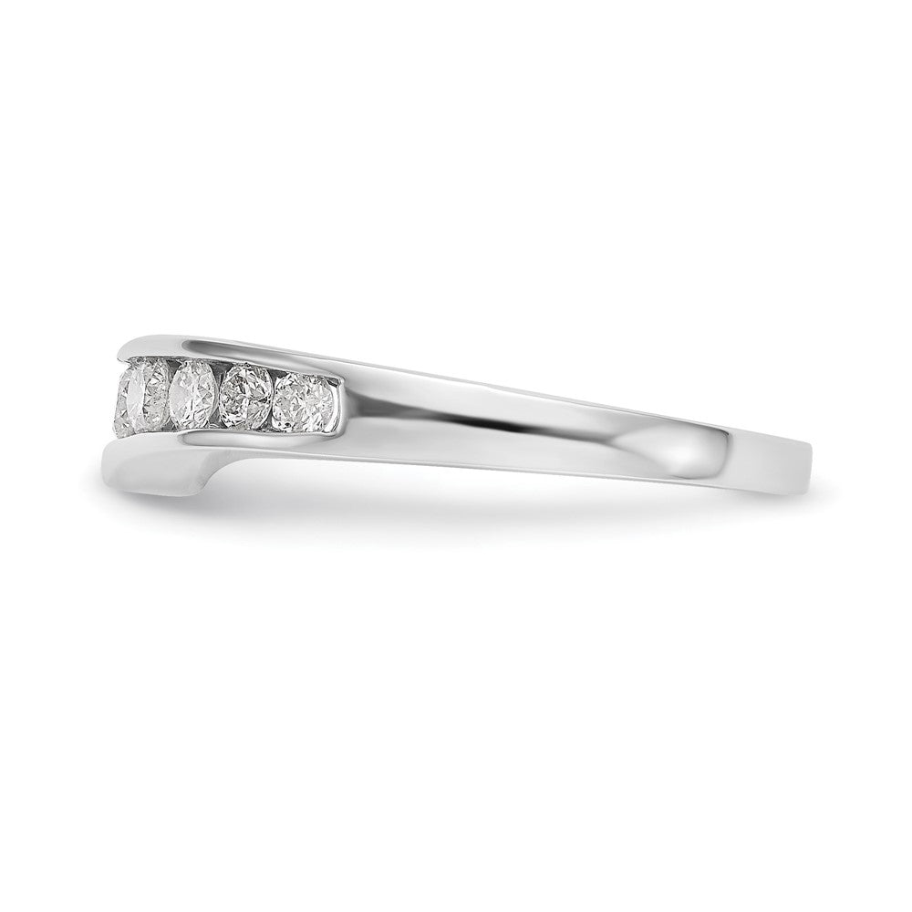 Exclusive 14K White Gold Wedding Band with 1/2 Carat Diamonds - Stylish Design