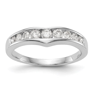 Exclusive 14K White Gold Wedding Band with 1/2 Carat Diamonds - Stylish Design