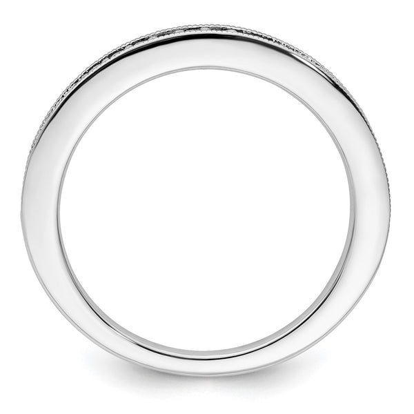 14K White Gold Eternity Wedding Band - 1/6 Carat Diamond