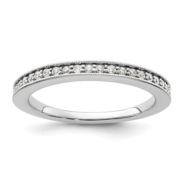 14K White Gold Eternity Wedding Band - 1/6 Carat Diamond