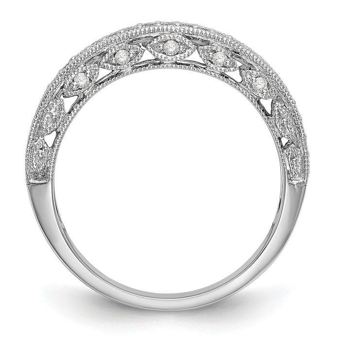 Buy 14K White Gold 1/4 Carat Diamond Wedding Band Set - Affordable Luxury Jewelry-2