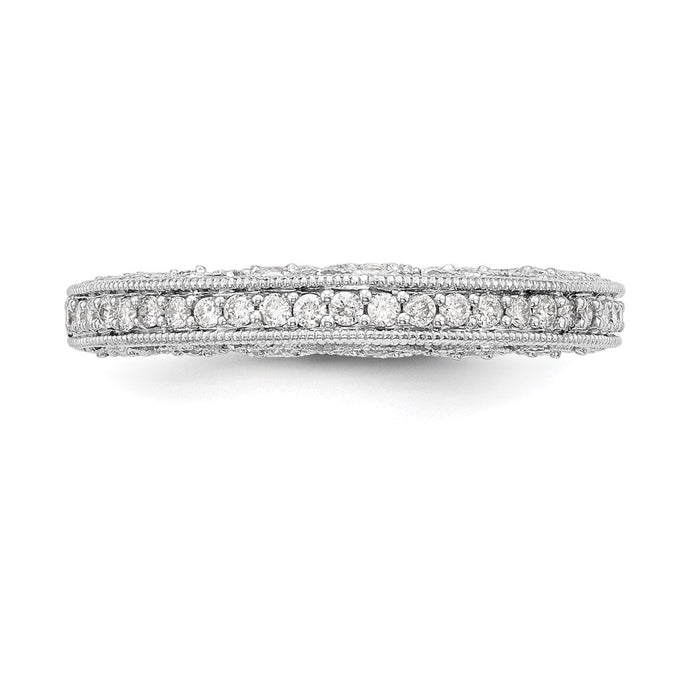 Buy 14K White Gold 1/4 Carat Diamond Wedding Band Set - Affordable Luxury Jewelry-4