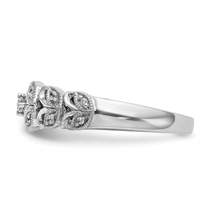 Buy Stylish 14K White Gold Leaf-Inspired Diamond Band Setting - Luxury Value-3