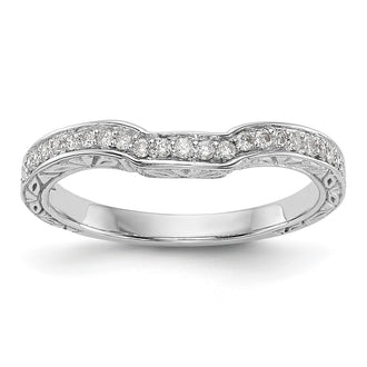 Buy Stylish 14K White Gold Vintage 1/8 Carat Diamond Eternity Band