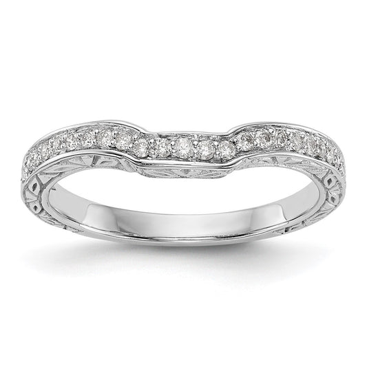 Buy Stylish 14K White Gold Vintage 1/8 Carat Diamond Eternity Band