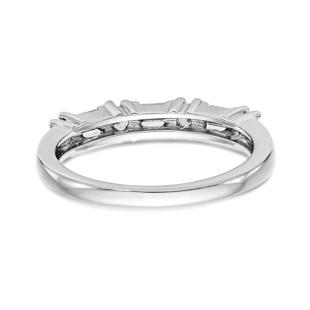 Buy Exclusive 14K White Gold Wedding Band for 6 Baguette & 4 Round Stones