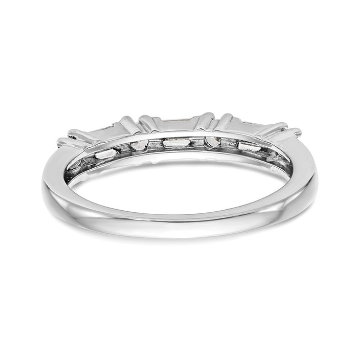 Buy Exclusive 14K White Gold Wedding Band for 6 Baguette & 4 Round Stones-6