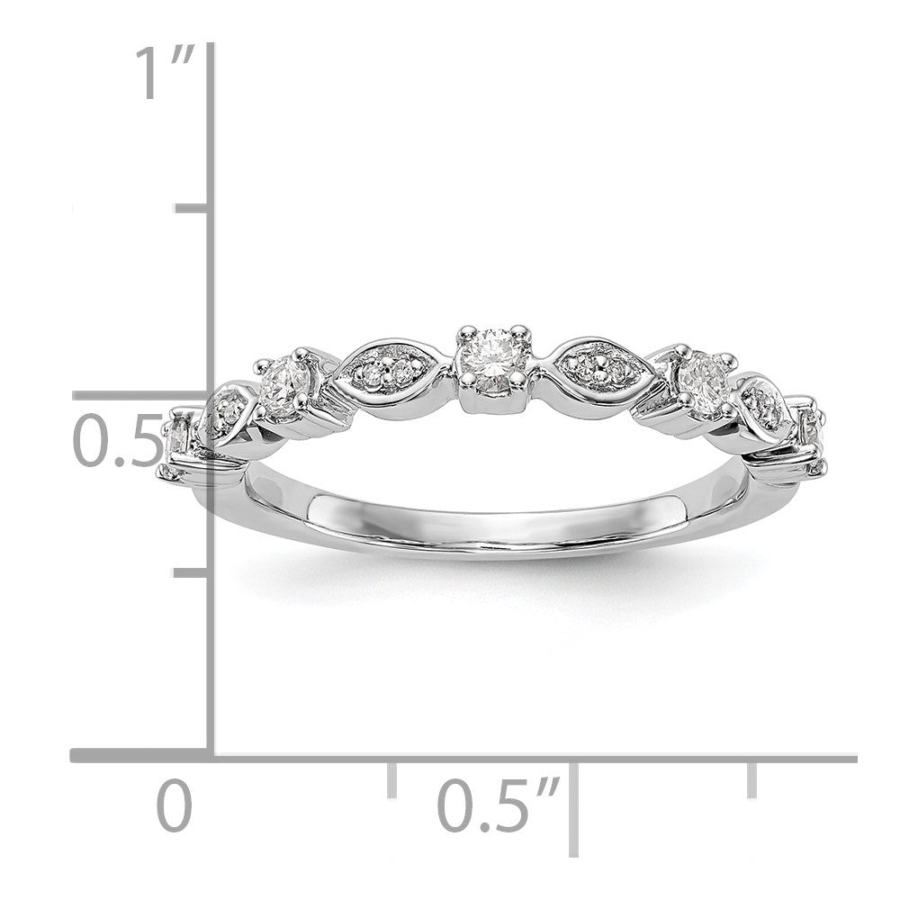 Buy 14K White Gold 1/4 Carat Diamond Eternity Band - Stylish Luxury Ring