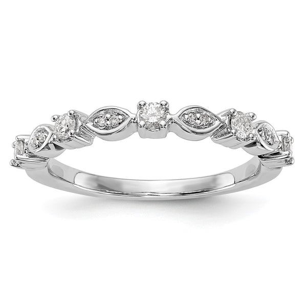 14K White Gold 1/4 Carat Diamond Eternity Band Ring - Style GR1-1023383