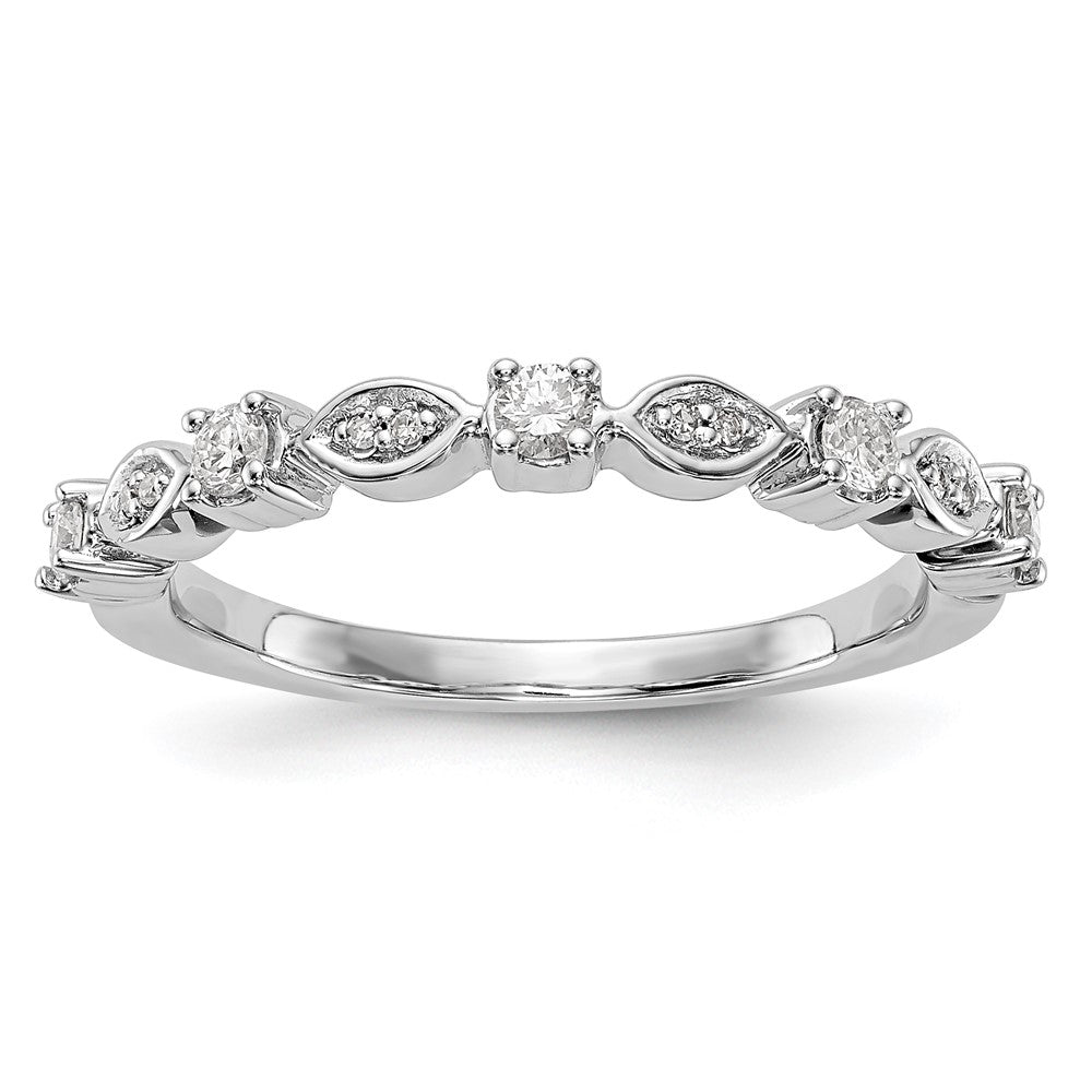 Buy 14K White Gold 1/4 Carat Diamond Eternity Band - Stylish Luxury Ring