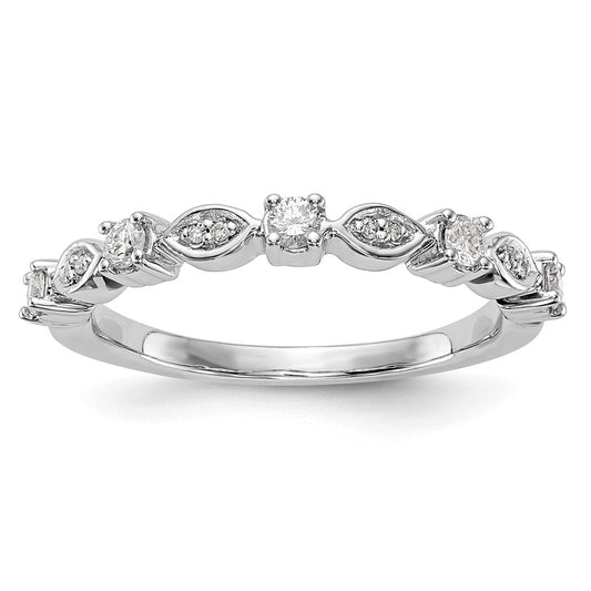Buy 14K White Gold 1/4 Carat Diamond Eternity Band - Stylish Luxury Ring