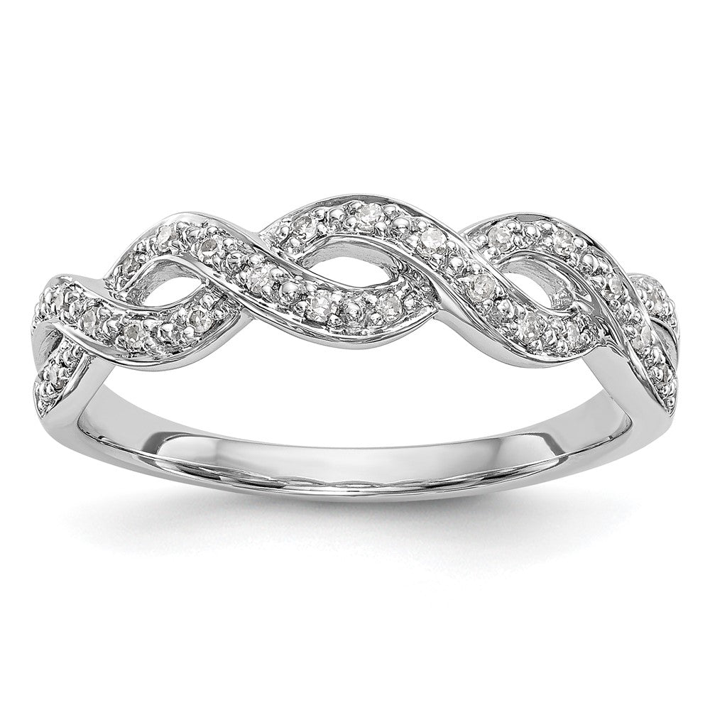Buy Exclusive 14K White Gold Twisted Diamond Band Setting for 24 Stones