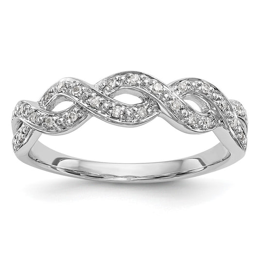 Buy Exclusive 14K White Gold Twisted Diamond Band Setting for 24 Stones