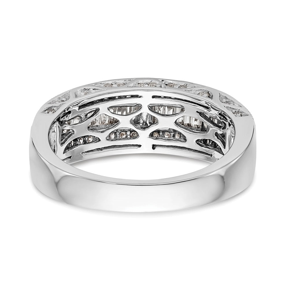 Exclusive 14K White Gold Eternity Band - 3/4 Carat Diamonds, Stylish Design