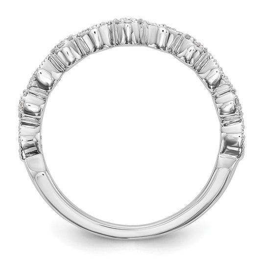 Buy 14K White Gold Wedding Band with 1/6 Carat Diamond - Stylish Value!
