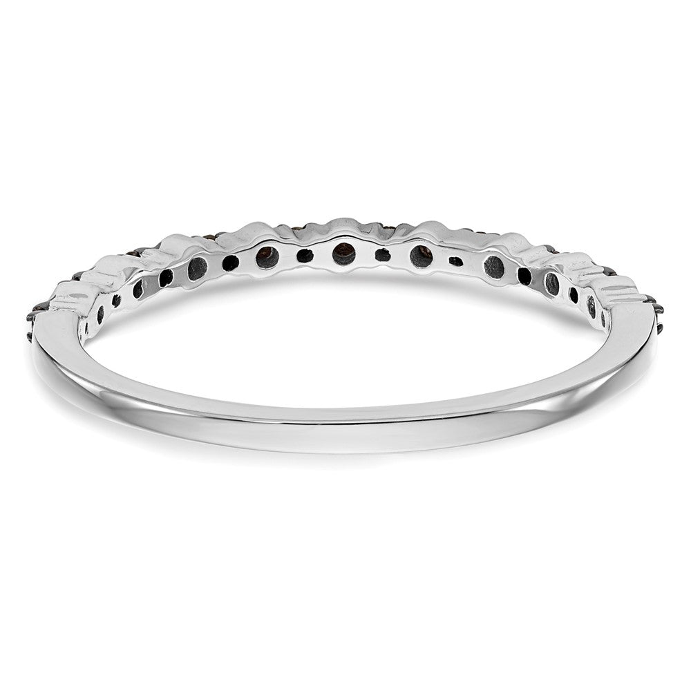 Buy 14K White Gold 1/10 Carat Black Diamond Eternity Band - Stylish Value!
