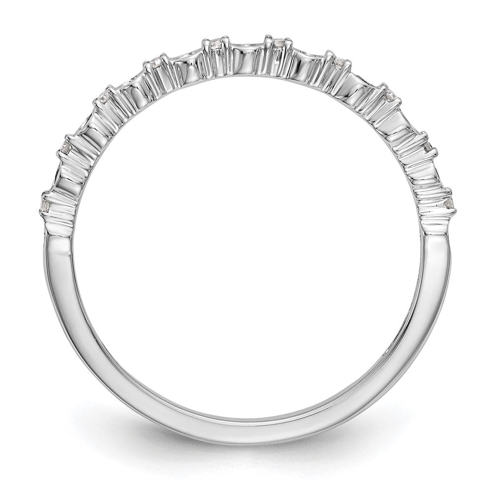 Buy Stylish 14K White Gold Complete Band with 1/10 Carat Diamonds