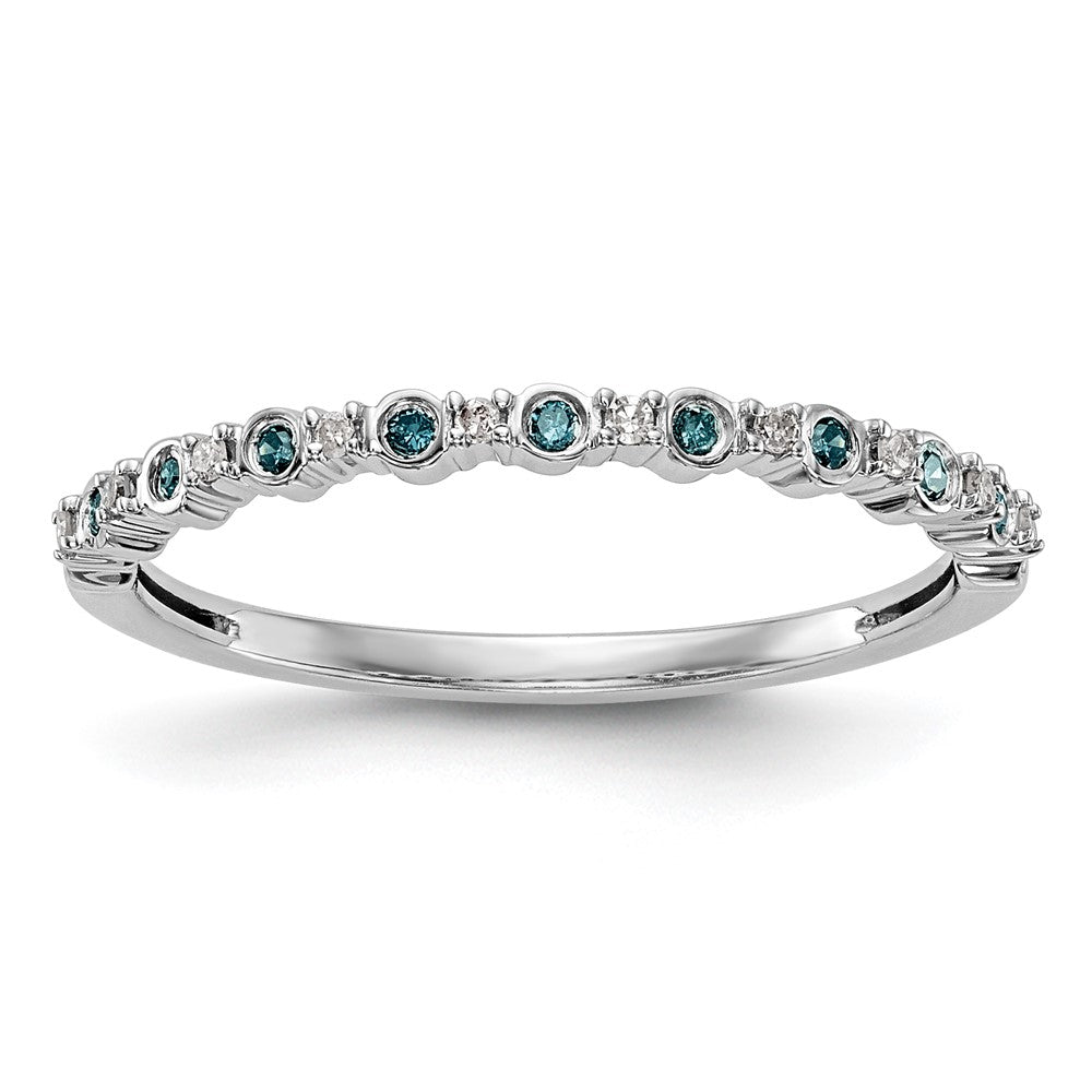 Buy Stylish 14K White Gold Complete Band with 1/10 Carat Diamonds