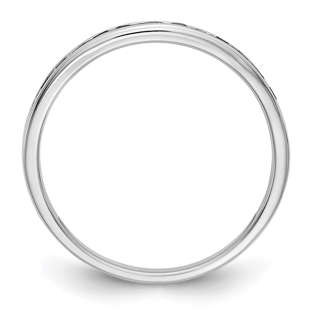 Buy Exclusive 14K White Gold Channel Set Band with 1/4 Carat Black Diamond - Luxury Value