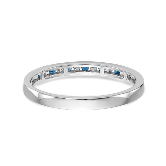 High-Quality 14K White Gold 1/4 Carat Diamond Channel Set Band - Stylish Value!-7