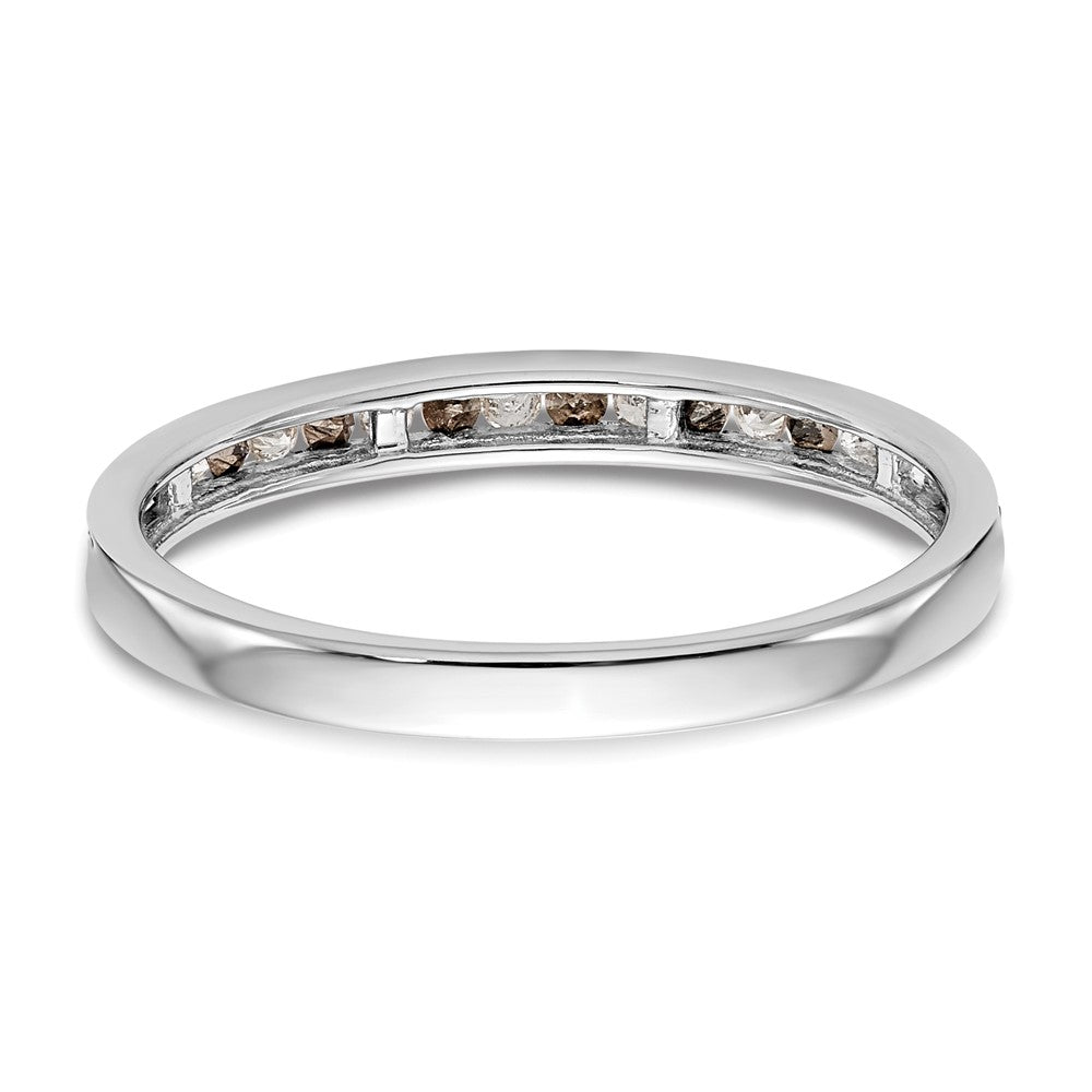 Buy 14K White Gold Channel Set Band - 1/4 Carat Black and White Diamonds, Stylish Value