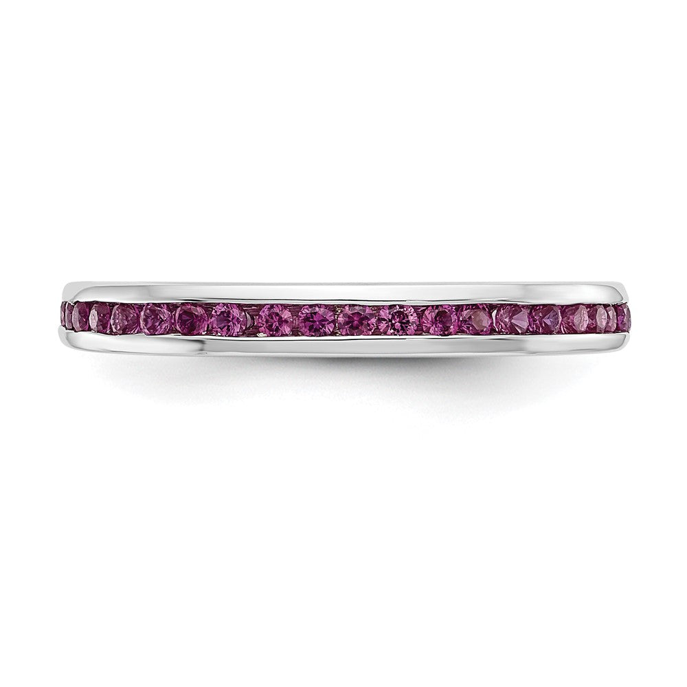 Buy Exclusive 14K White Gold Ruby Channel Set Band - Stylish & Affordable!