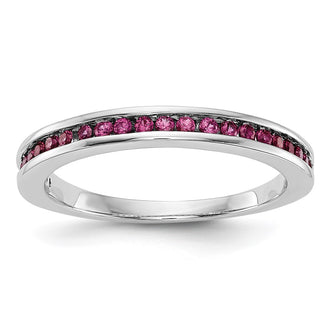 Buy Exclusive 14K White Gold Ruby Channel Set Band - Stylish & Affordable!