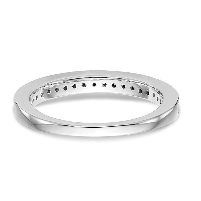 Buy 14K White Gold Channel Set Band with Blue Sapphires - Stylish Luxury!-5