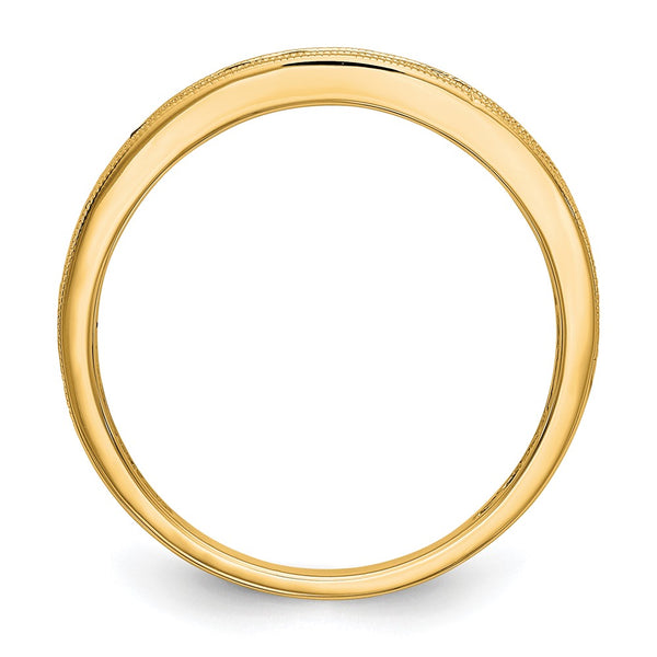 14K Yellow Gold Ruby Channel Set Band