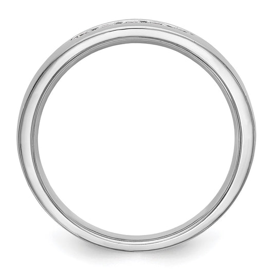 Buy Stylish Men's 14K White Gold 5-Stone Diamond Band - 1/4 Carat Value