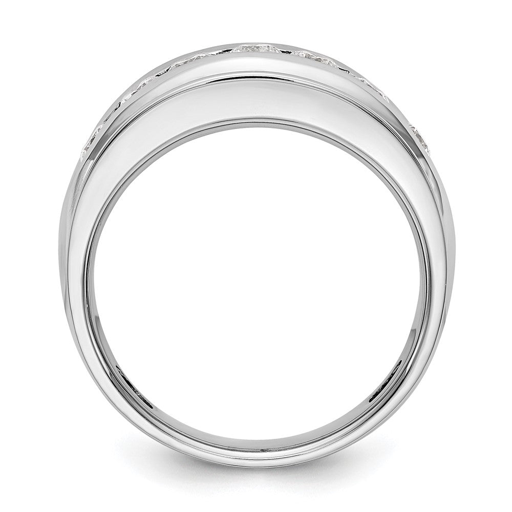 Buy Exclusive 14K White Gold Men's Channel Band for 7 x 3.3mm Stones