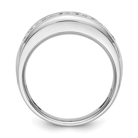 Buy Exclusive 14K White Gold Men's Channel Band for 7 x 3.3mm Stones