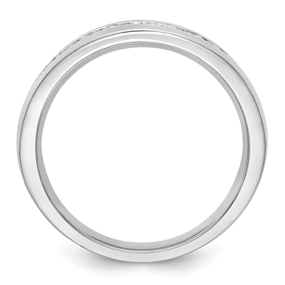 Buy Designer 14K White Gold Men's Channel Band with 8 Diamonds, 1/2 ct