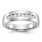 Buy Designer 14K White Gold Men's Channel Band with 8 Diamonds, 1/2 ct-1