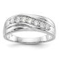 Exclusive 14K White Gold Men's Band with 1/2 Carat Diamond - Stylish Design-3