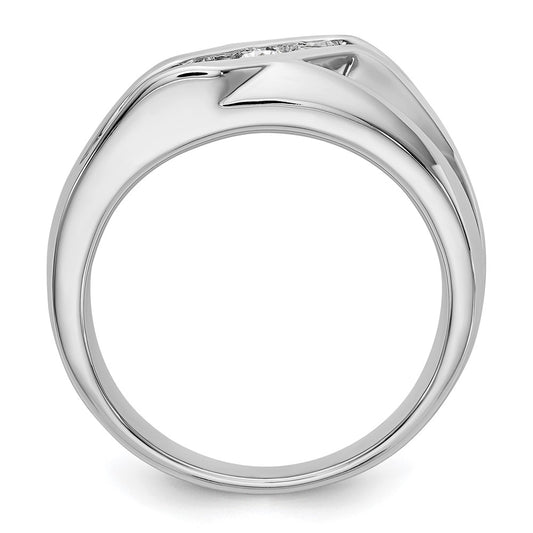 Buy Exclusive 14K White Gold Men's 3-Stone Ring Mounting - Stylish & Affordable!