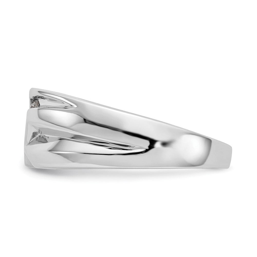 Buy Exclusive 14K White Gold Men's 3-Stone Ring Mounting - Stylish & Affordable!