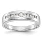 High-Quality 14K White Gold Men's Channel Band for 1-2.6mm Stones - Stylish Value-1