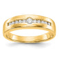 Buy Stylish 14K Yellow Gold Men's Channel Band with 1/4 Carat Diamonds-2